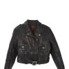 Vintage Black Leather 1950s Harley Davidson Jacket