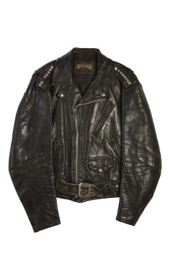Vintage Black Leather 1950s Perfecto Jacket