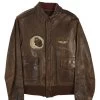 Vintage Brown Leather WWII Leather Flight Jacket