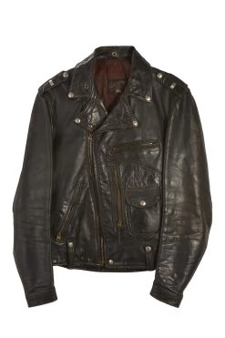 Vintage Black Leather Buco Moto Jacket