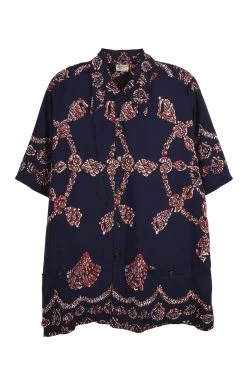 Vintage Blue Shell Catalina Hawaiian Shirt