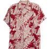 Vintage Red Graphic Hoaloha Hawaiian Shirt