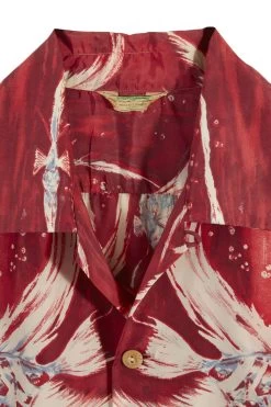 Vintage Red Fish Kamehameha Hawaiian Shirt 5 Vintage Red Fish Kamehameha Hawaiian Shirt -Fashion clothing 13HAX 010 3