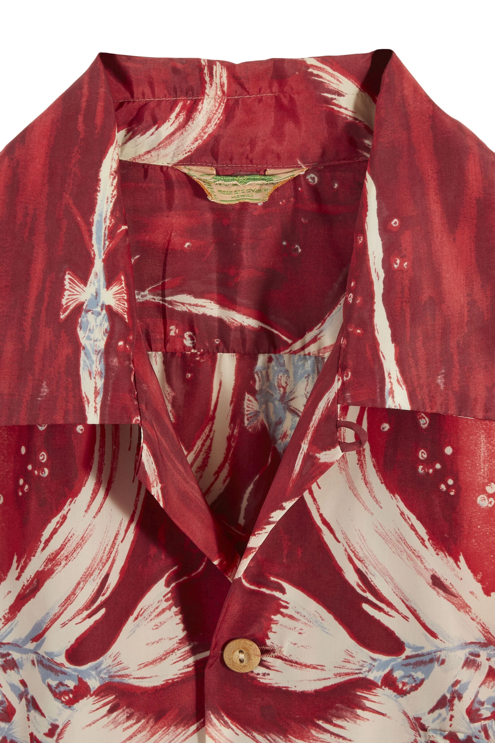 Vintage Red Fish Kamehameha Hawaiian Shirt 3 Vintage Red Fish Kamehameha Hawaiian Shirt - Image 3