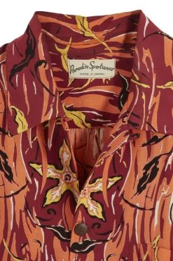 Vintage Multicolored Floral & Fish Paradise Sportswear Hawaiian Shirt -Fashion clothing 13HAX 014 3