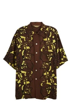 Vintage Brown Graphic McGregor Hawaiian Shirt