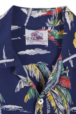 Vintage Blue 'From Here To Eternity' Hawaiian Shirt -Fashion clothing 13HAX 024 3