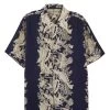 Vintage Blue Fish & Shell Royal Hawaiian Shirt