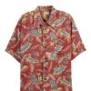 Vintage Red Graphic Malihini Hawaiian Shirt