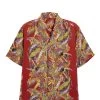 Vintage Red Floral Kamehameha Hawaiian Shirt