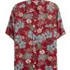 Vintage Red Floral Kuonakakai Hawaiian Shirt