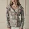 Chanel Multicolor Off-Shoulder Tweed Jacket