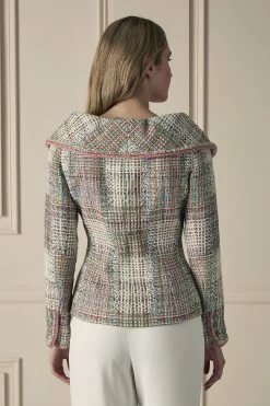 Chanel Multicolor Off-Shoulder Tweed Jacket -Fashion clothing 60CHW 037 2