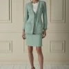 Chanel Green Wool-Blend Skirt Suit