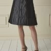 Chanel Black Quilted A-Line Skirt