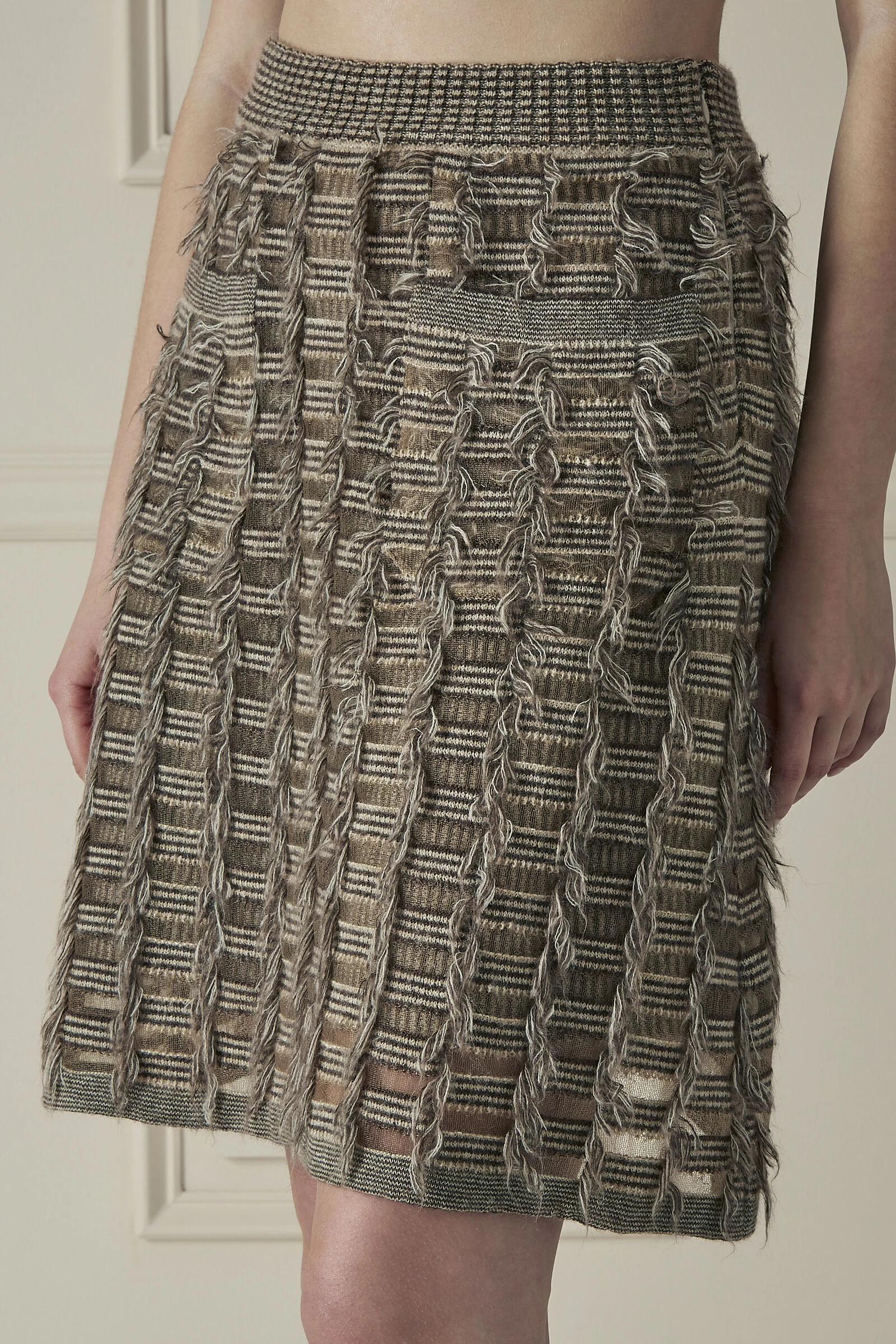 Chanel Brown Mohair Skirt 3 Chanel Brown Mohair Skirt - Image 3
