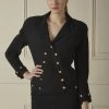 Chanel Black Wool Double-Breasted Jacket