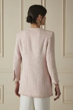 Chanel Pink Bouclé Jacket 4 Chanel Pink Bouclé Jacket -Fashion clothing 60CHX 091 2