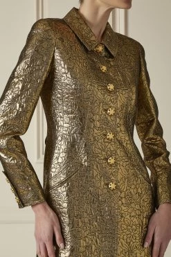 Chanel Metallic Gold Brocade Jacket -Fashion clothing 60CHX 111 3