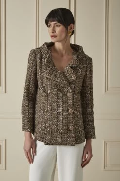 Chanel Burgundy Tweed Jacket