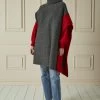 Chloé Gray & Red Mohair Blend Layered Sweater Dress Set