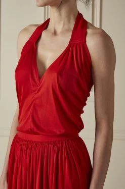 Red Two-Piece Skirt Set -Fashion clothing 60JPX 000 3