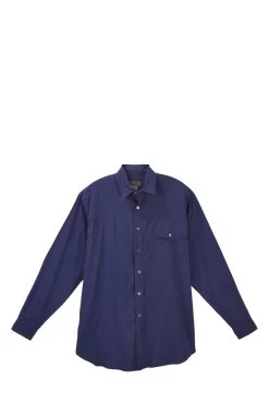 André Leon Talley Yohji Yamamoto Long Sleeve Rayon Pocket Shirt