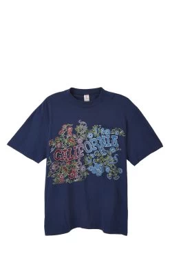California Logo Floral Vintage Tee