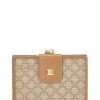 Celine Brown Macadam Canvas Compact Wallet