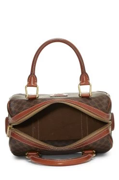 Celine Brown Coated Canvas Macadam Handle Bag -Fashion clothing Q5B04WLW0B004 6