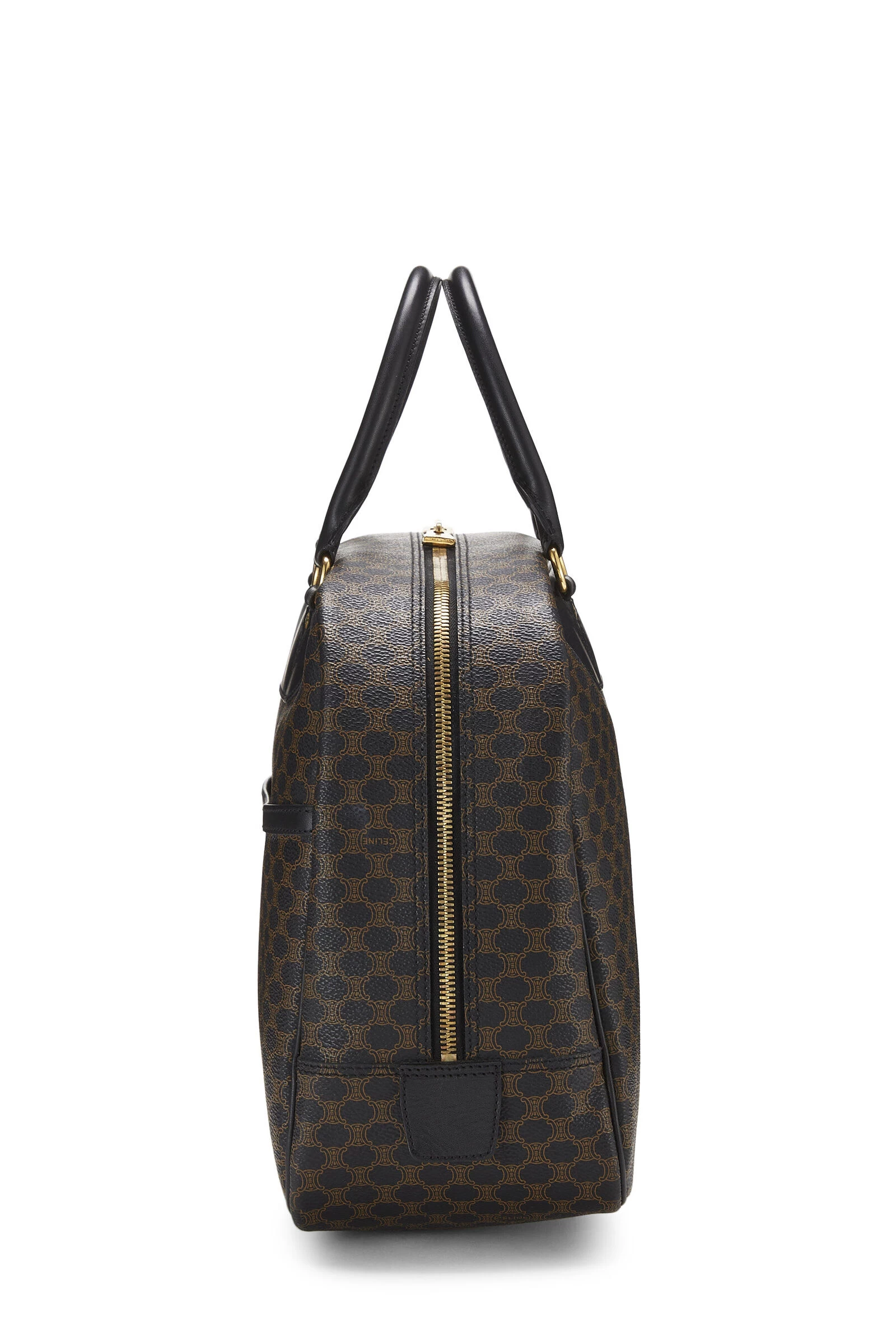 Celine Black & Brown Coated Canvas Macadam Handbag 3 Celine Black & Brown Coated Canvas Macadam Handbag - Image 3