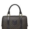 Celine Black Coated Canvas Macadam Handle Bag