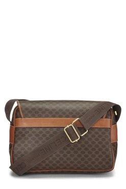 Celine Brown Macadam Coated Canvas Messenger Bag -Fashion clothing Q5B059LW0B019 4