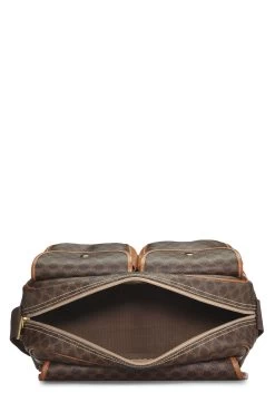 Celine Brown Macadam Coated Canvas Messenger Bag -Fashion clothing Q5B059LW0B019 6