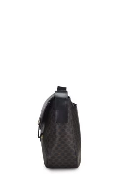 Celine Black & Brown Coated Canvas Macadam Messenger Bag 8 Celine Black & Brown Coated Canvas Macadam Messenger Bag -Fashion clothing Q5B059LWKB000 3