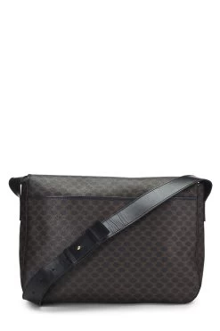 Celine Black & Brown Coated Canvas Macadam Messenger Bag 9 Celine Black & Brown Coated Canvas Macadam Messenger Bag -Fashion clothing Q5B059LWKB000 4