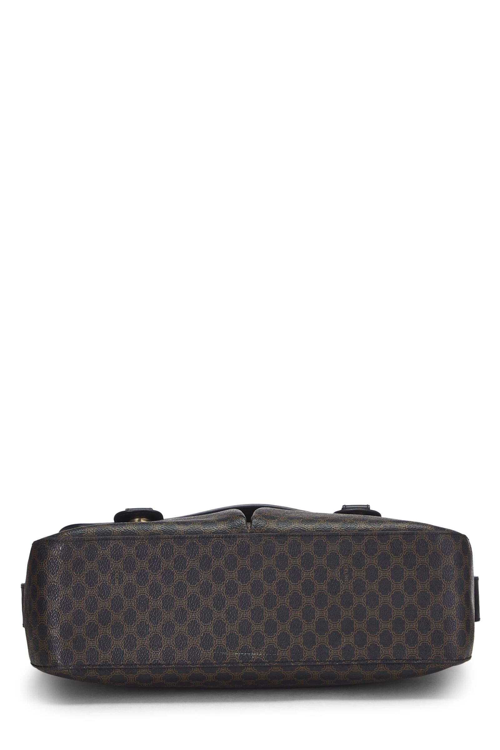 Celine Black & Brown Coated Canvas Macadam Messenger Bag 5 Celine Black & Brown Coated Canvas Macadam Messenger Bag - Image 5