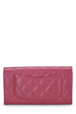 Chanel Pink Caviar Classic Flap Wallet -Fashion clothing Q6A0170FPB000 3