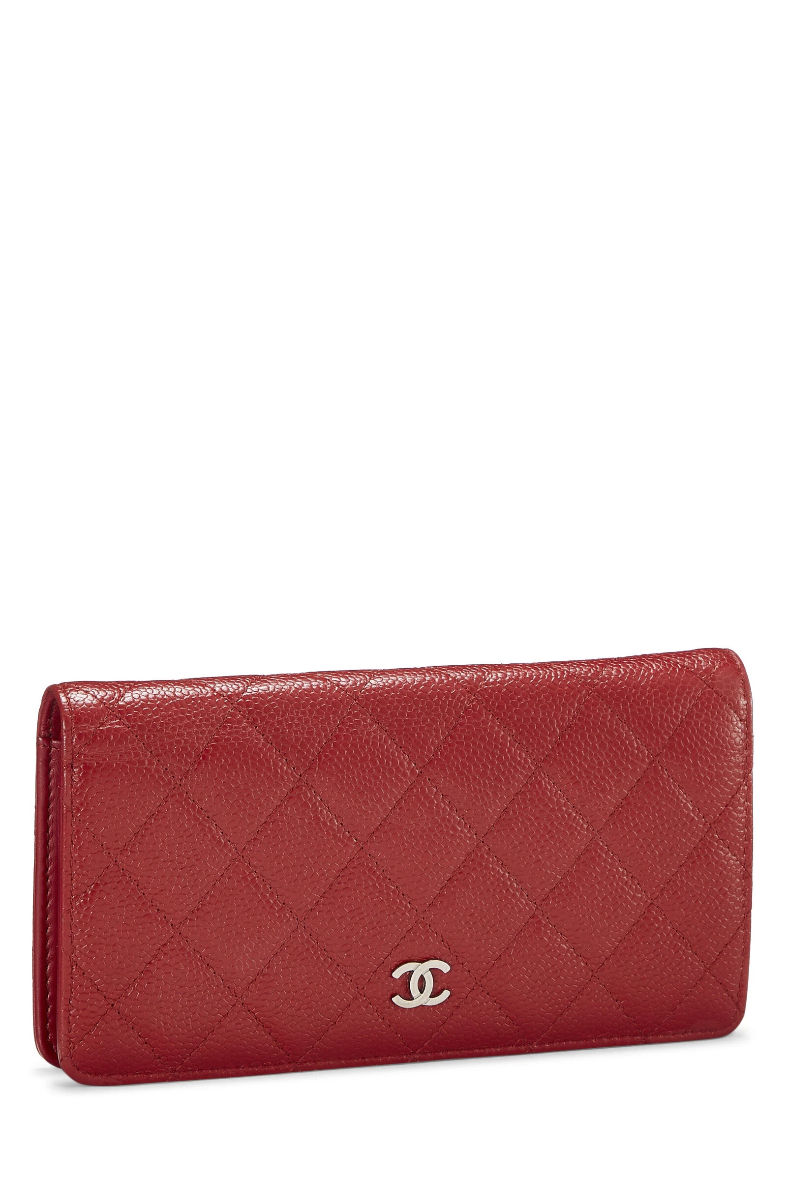 Chanel Red Quilted Caviar Long Flap Wallet 2 Chanel Red Quilted Caviar Long Flap Wallet - Image 2