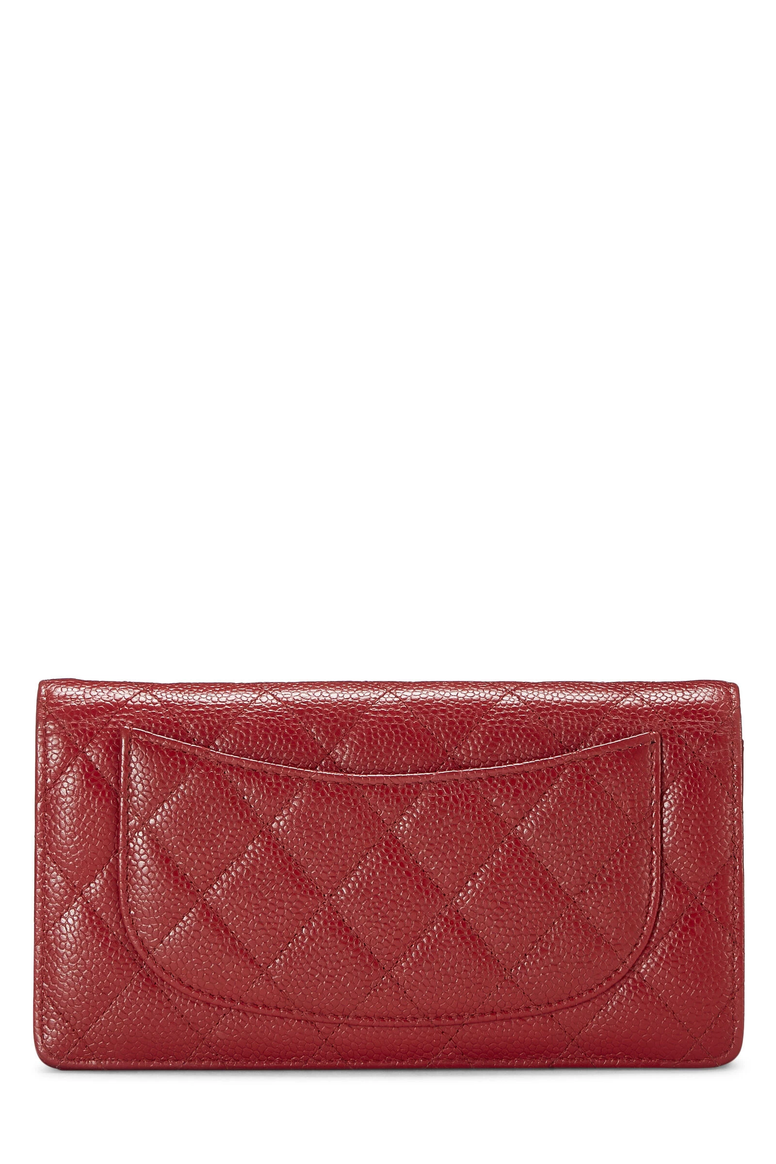 Chanel Red Quilted Caviar Long Flap Wallet 3 Chanel Red Quilted Caviar Long Flap Wallet - Image 3