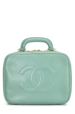 Chanel Green Caviar Lunch Box Vanity