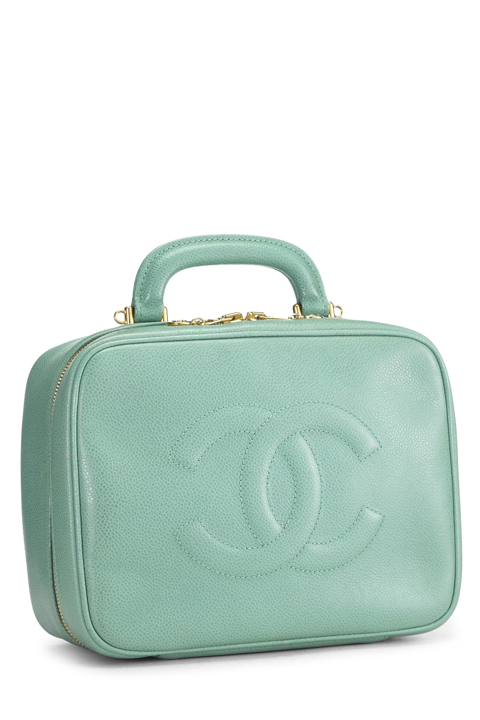 Chanel Green Caviar Lunch Box Vanity 2 Chanel Green Caviar Lunch Box Vanity - Image 2