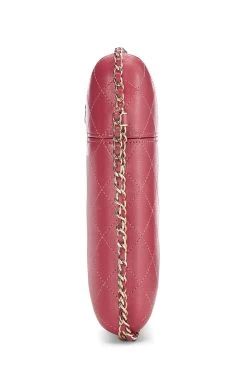 Chanel Pink Calfskin Crossbody Chain Phone Holder -Fashion clothing Q6A01L3PPB000 3