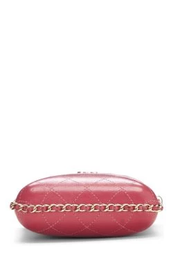 Chanel Pink Calfskin Crossbody Chain Phone Holder -Fashion clothing Q6A01L3PPB000 5