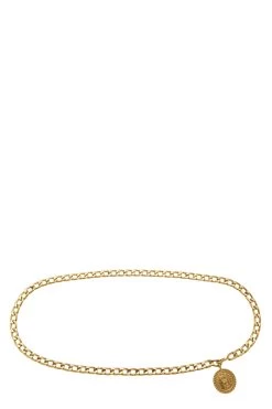 Chanel Gold Medallion Chain Belt