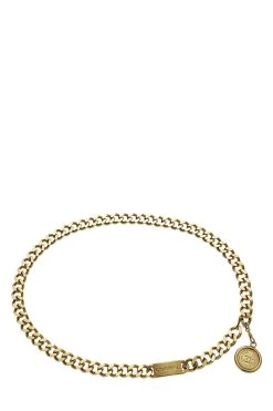 Chanel Gold Logo Plated Chain Belt