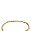 Chanel Gold & Beige Leather Chain Belt