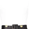 Chanel Black Leather & Chain Waist Belt 70