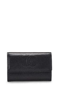 Chanel Black Caviar 'CC' Coin Purse