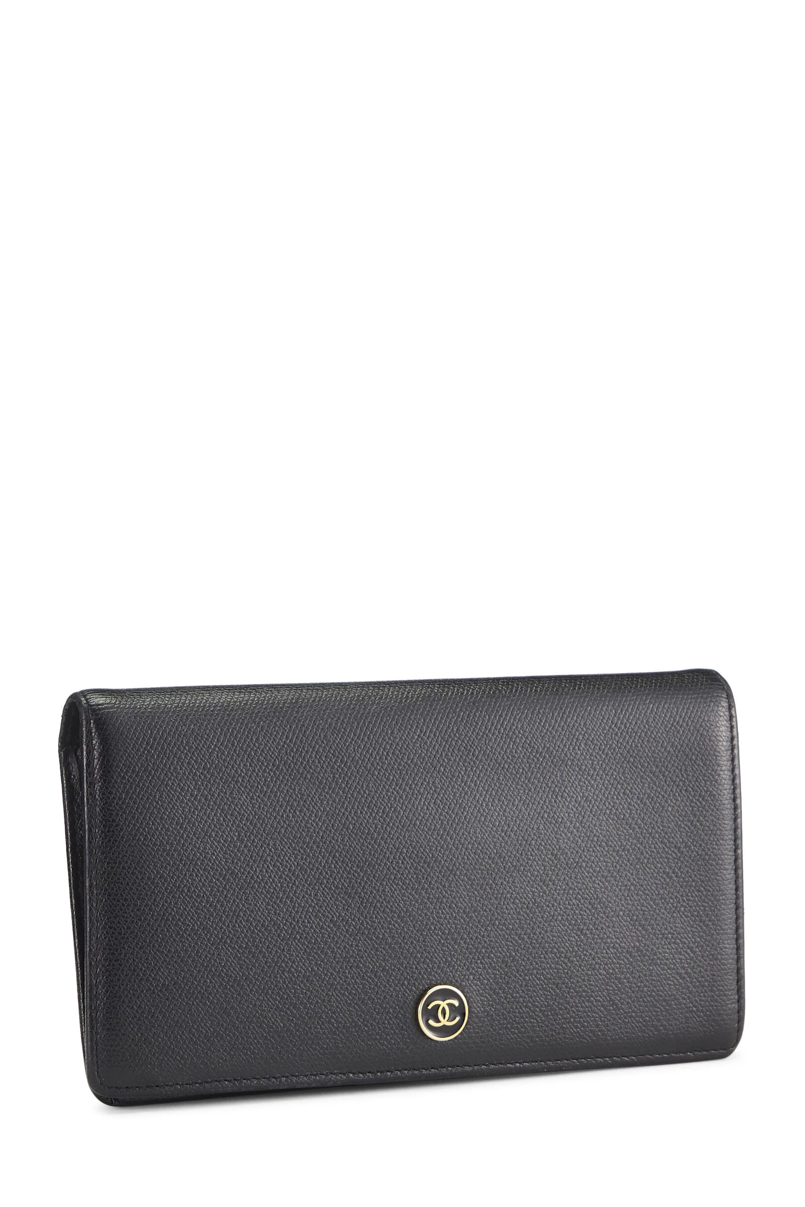 Chanel Black Caviar Long Wallet 2 Chanel Black Caviar Long Wallet - Image 2